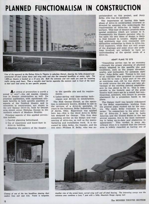 Galaxy Drive-In Theatre - From Box Office And Ron Gross (newer photo)